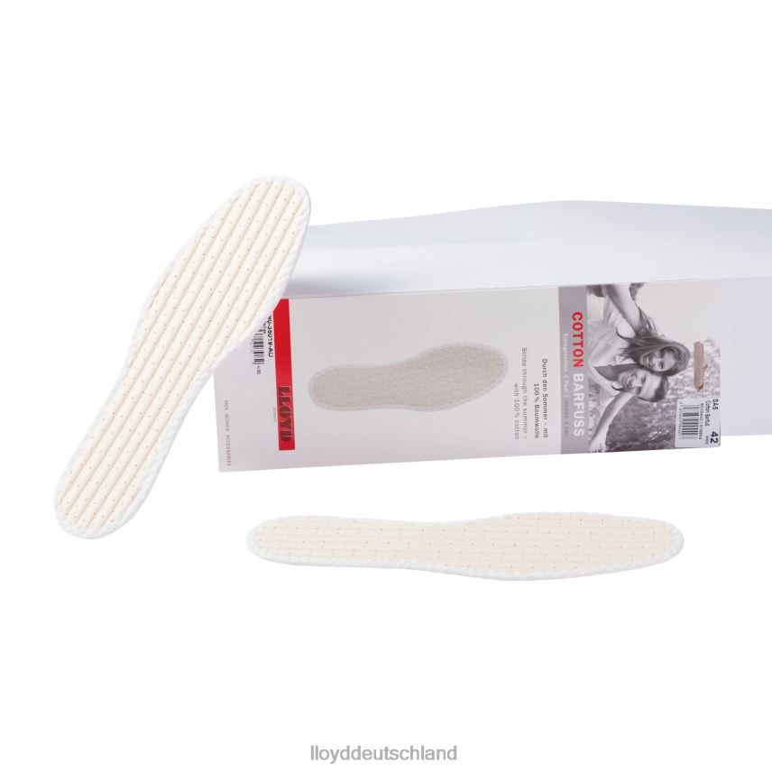 Pflege  Ausstattung LLOYD Einlegesohlen aus Baumwolle barfuß Weiß Männer PV6Z0744