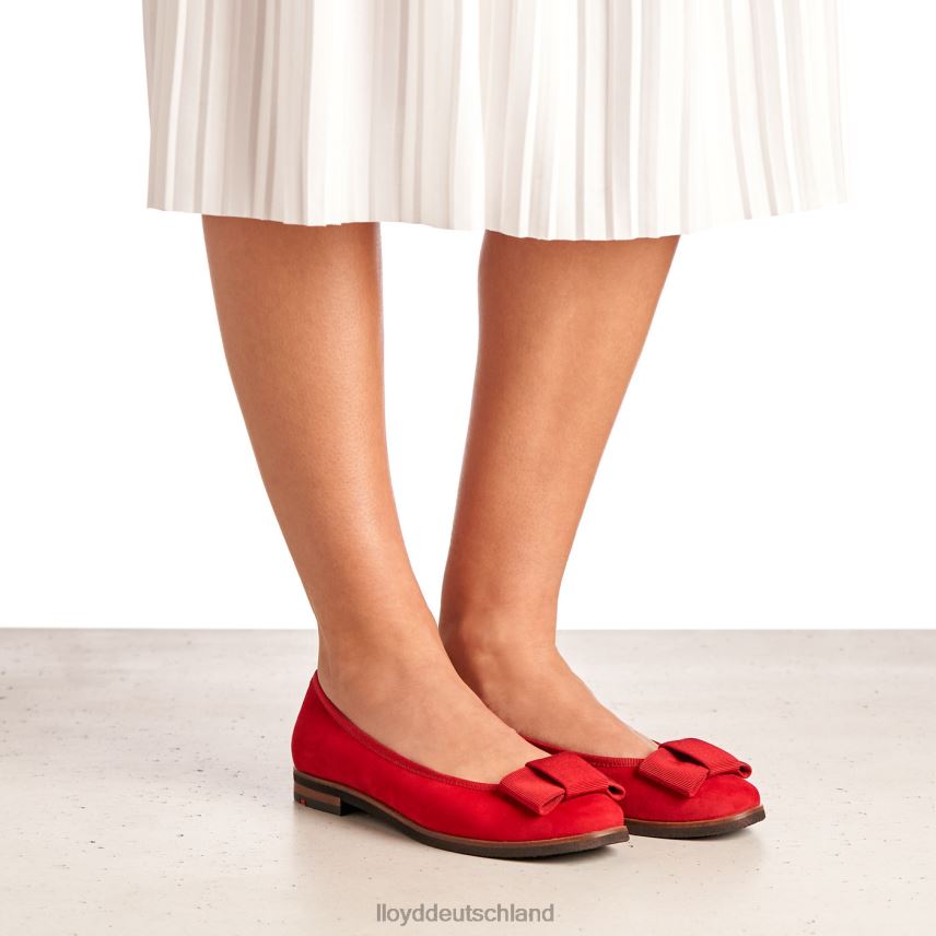 Schuhe LLOYD Ballerina aus Leder Rot Frauen PV6Z01175