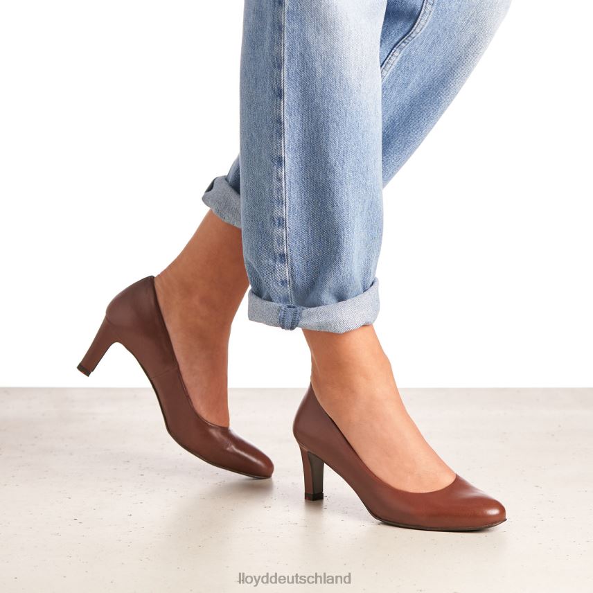 Schuhe LLOYD Glattleder-Pumps braun Frauen PV6Z01050
