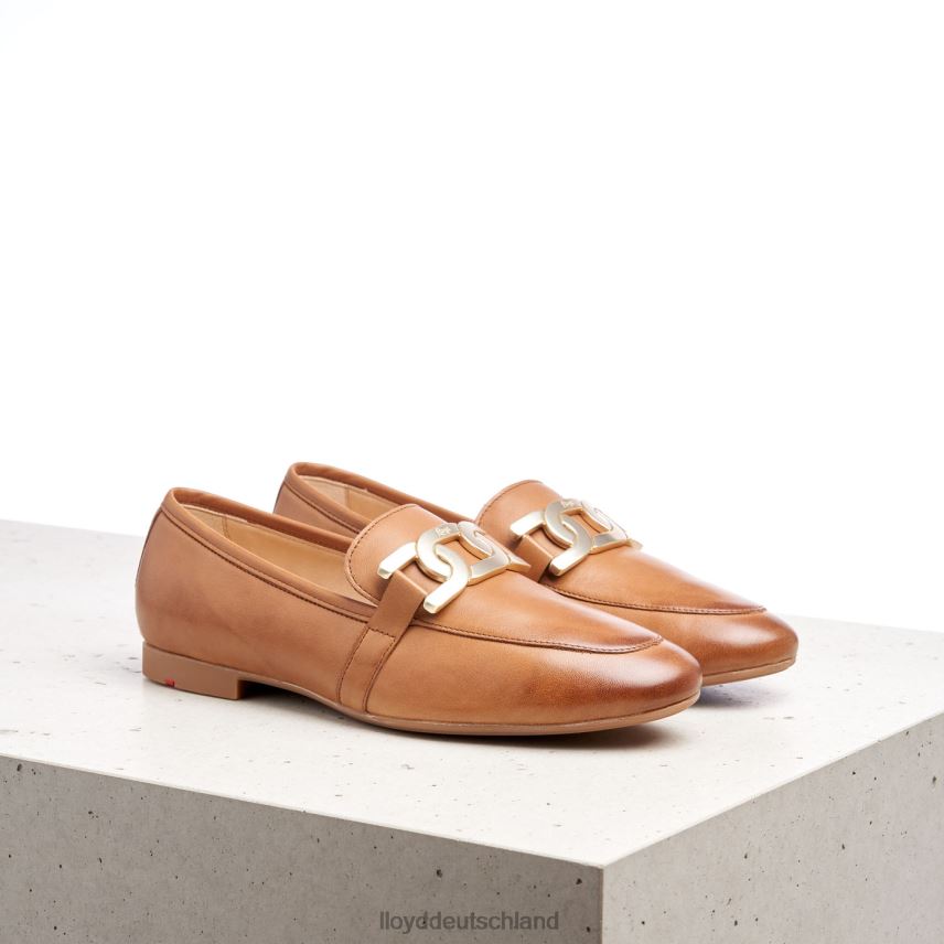 Schuhe LLOYD Glattleder-Slipper braun Frauen PV6Z01040