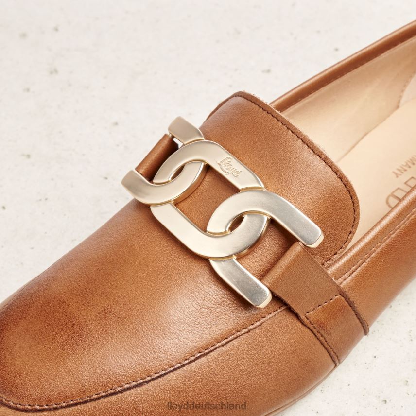 Schuhe LLOYD Glattleder-Slipper braun Frauen PV6Z01040