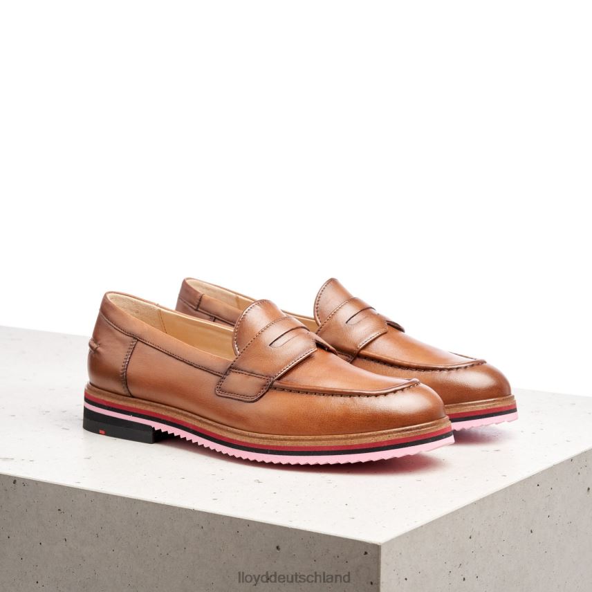 Schuhe LLOYD Glattleder-Slipper braun Frauen PV6Z01045