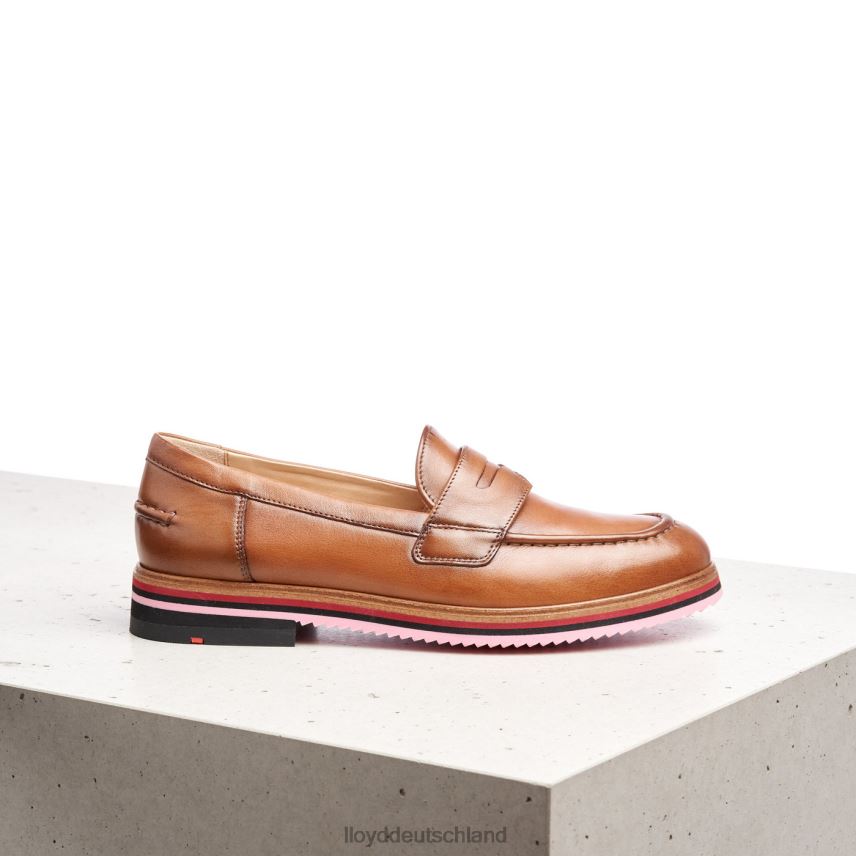Schuhe LLOYD Glattleder-Slipper braun Frauen PV6Z01045