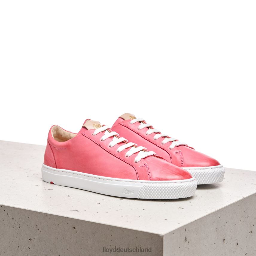 Schuhe LLOYD Glattleder-Sneaker mit Fleckenmuster Rosa Frauen PV6Z0842