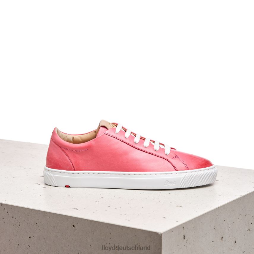 Schuhe LLOYD Glattleder-Sneaker mit Fleckenmuster Rosa Frauen PV6Z0842
