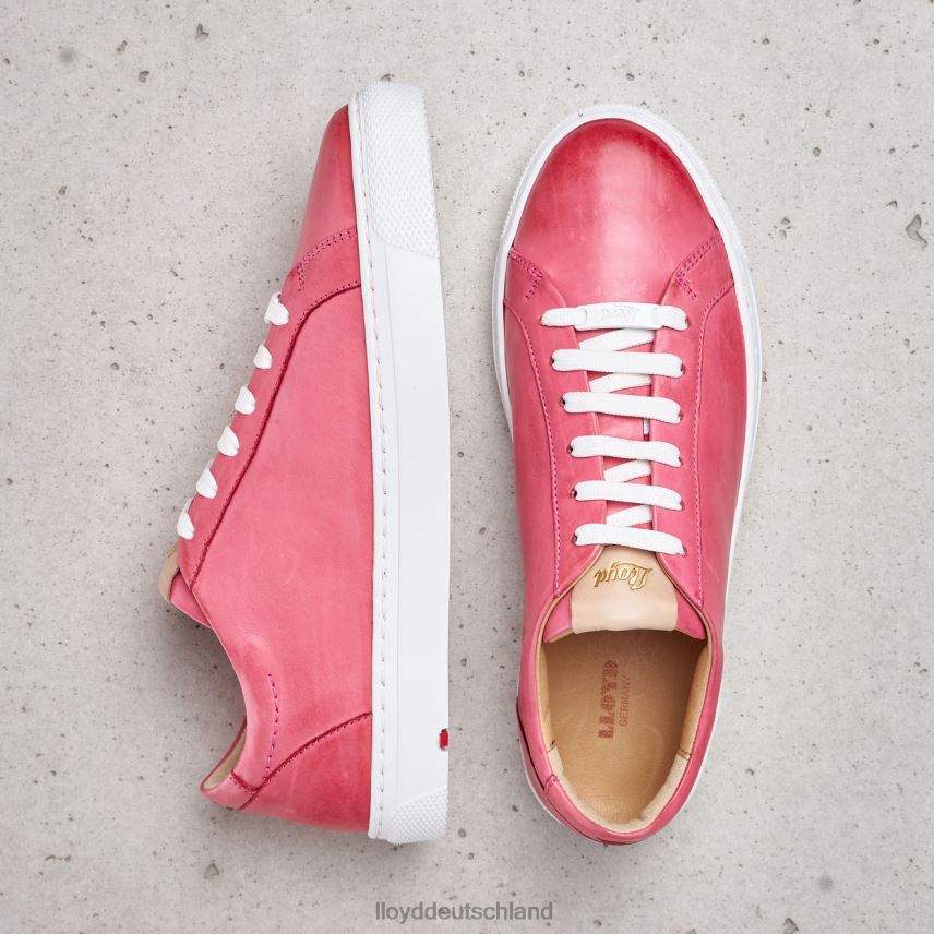 Schuhe LLOYD Glattleder-Sneaker mit Fleckenmuster Rosa Frauen PV6Z0842