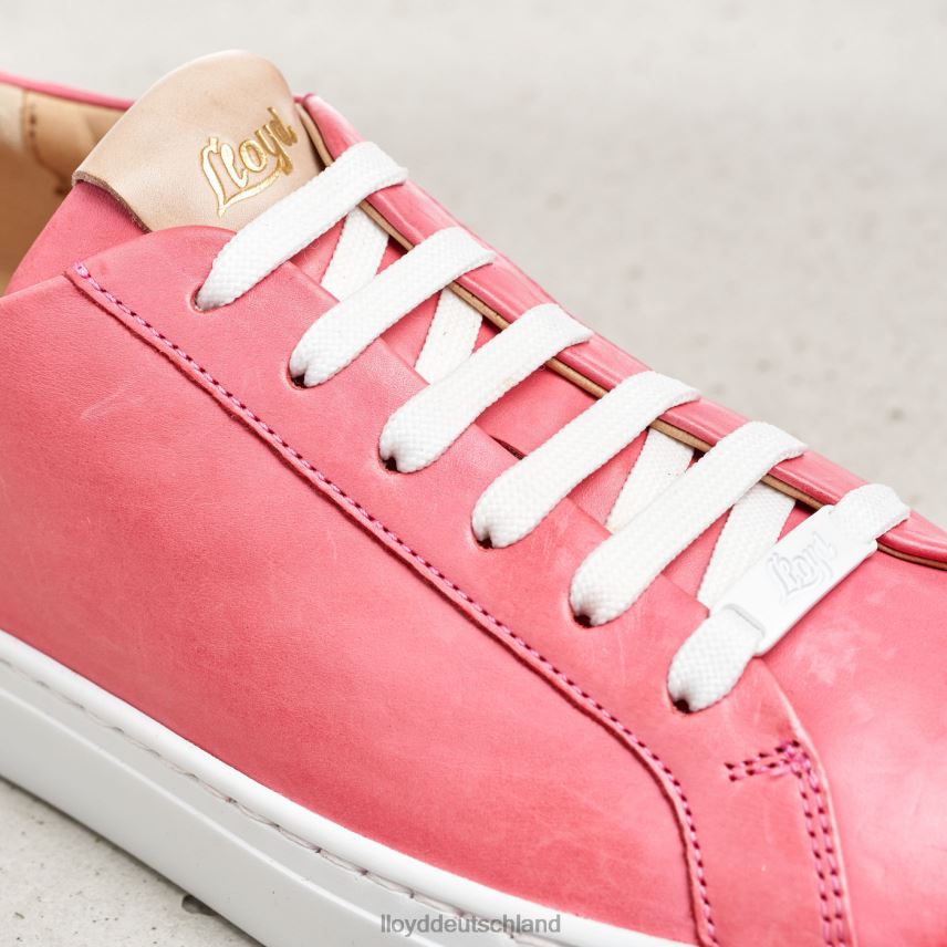 Schuhe LLOYD Glattleder-Sneaker mit Fleckenmuster Rosa Frauen PV6Z0842
