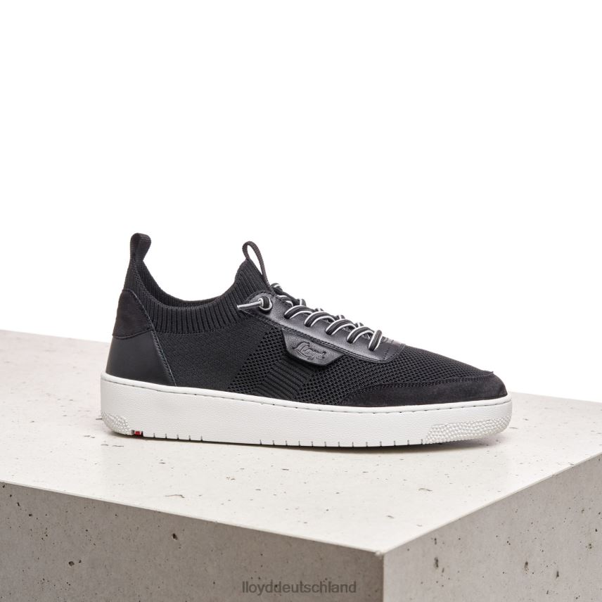 Schuhe LLOYD Glattleder-Sneaker mit Fleckenmuster Schwarz Frauen PV6Z0822