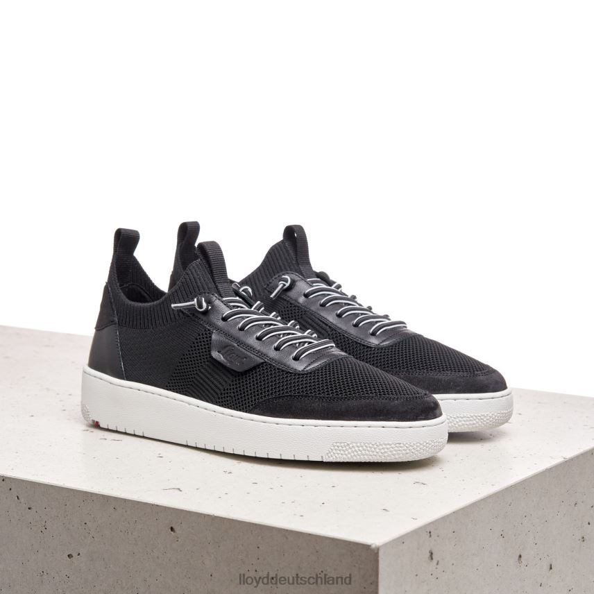 Schuhe LLOYD Glattleder-Sneaker mit Fleckenmuster Schwarz Frauen PV6Z0822