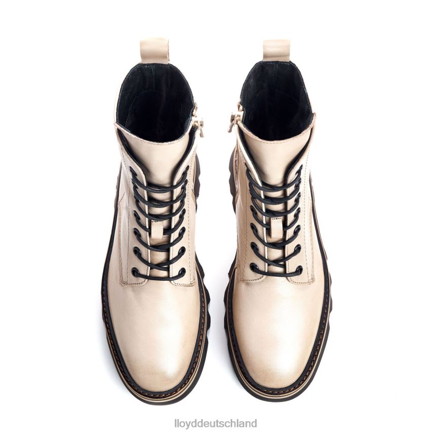 Schuhe LLOYD Glattleder-Stiefelette mit leichter Sohle Beige Frauen PV6Z0916