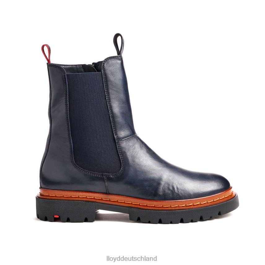 Schuhe LLOYD Glattleder-Stiefelette mit leichter Sohle Blau Frauen PV6Z0912