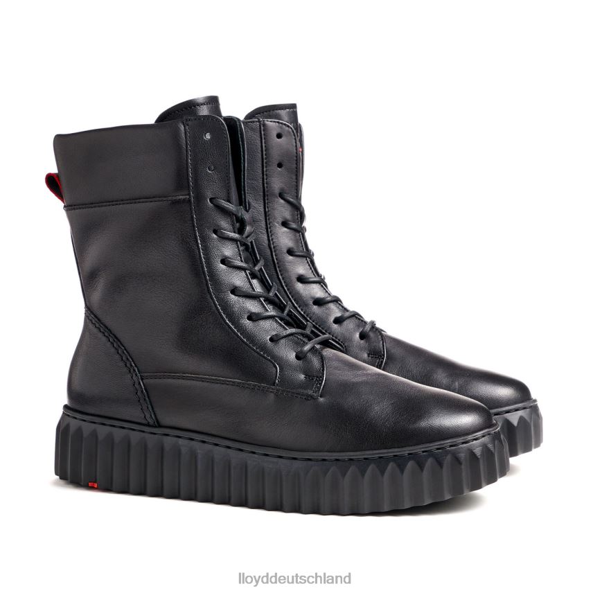 Schuhe LLOYD Glattleder-Stiefelette mit leichter Sohle Schwarz Frauen PV6Z0887
