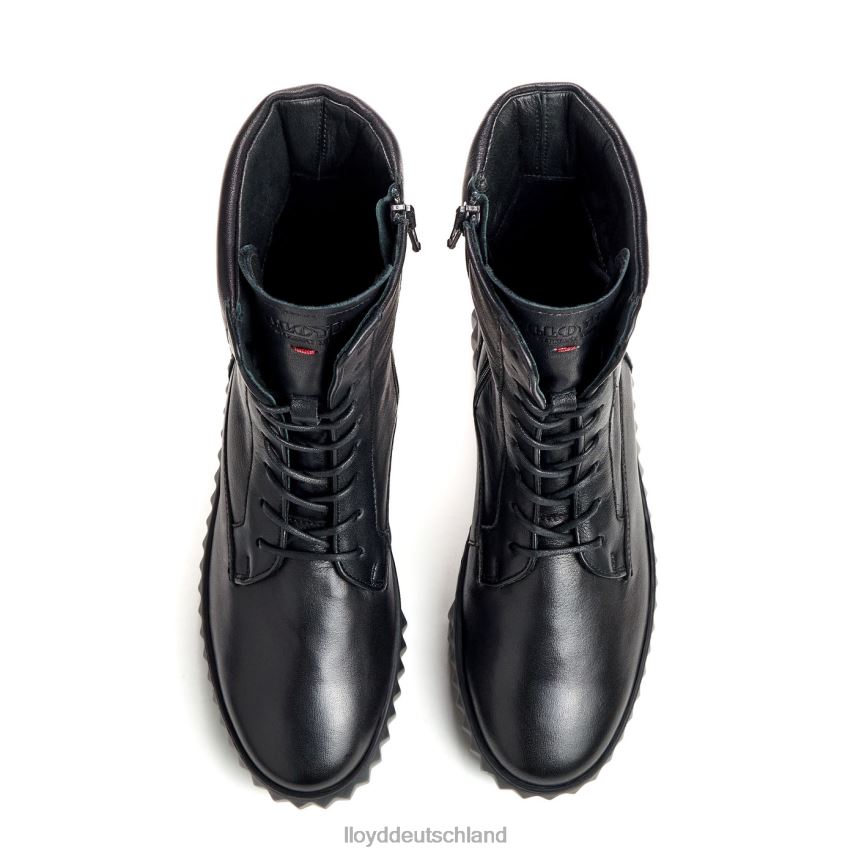 Schuhe LLOYD Glattleder-Stiefelette mit leichter Sohle Schwarz Frauen PV6Z0887