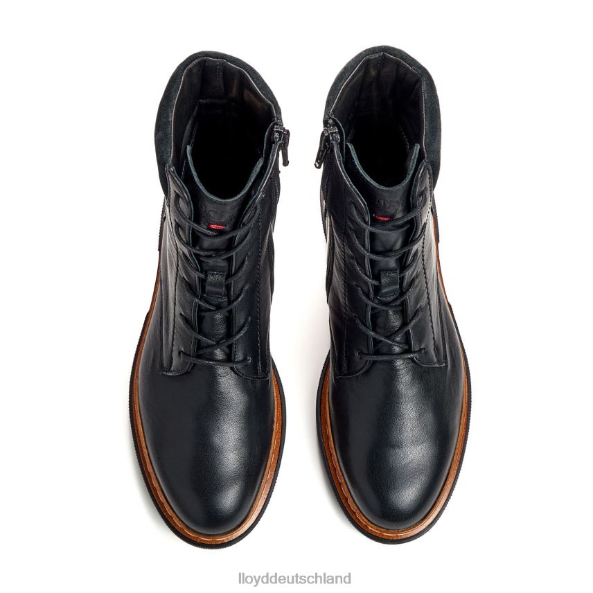 Schuhe LLOYD Glattleder-Stiefelette mit leichter Sohle Schwarz Frauen PV6Z0914