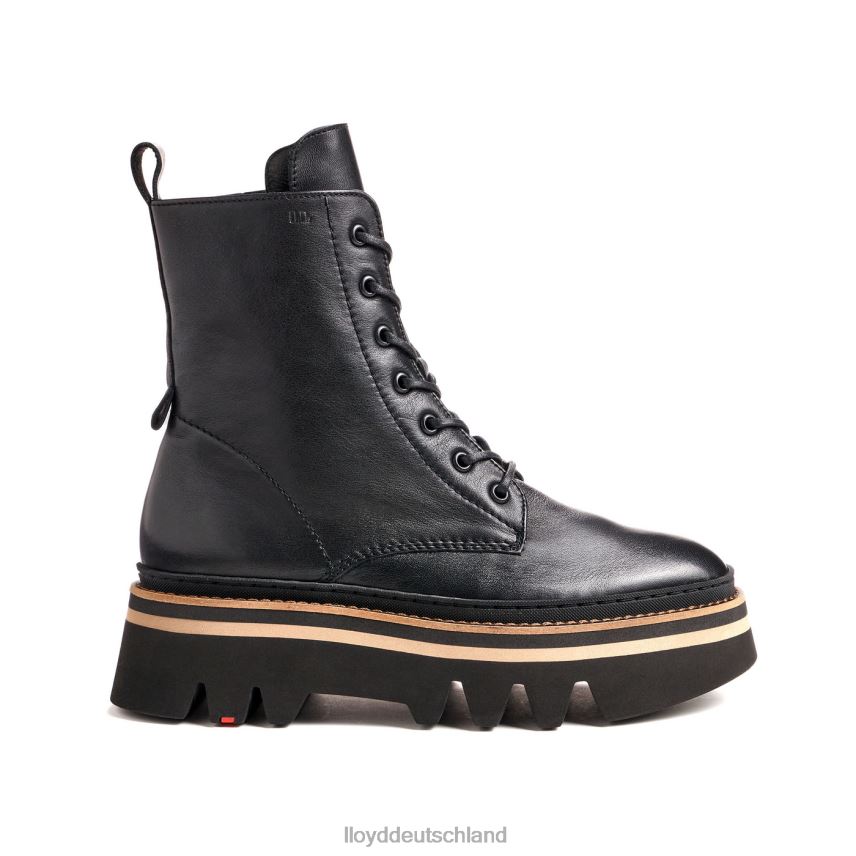 Schuhe LLOYD Glattleder-Stiefelette mit leichter Sohle Schwarz Frauen PV6Z0915