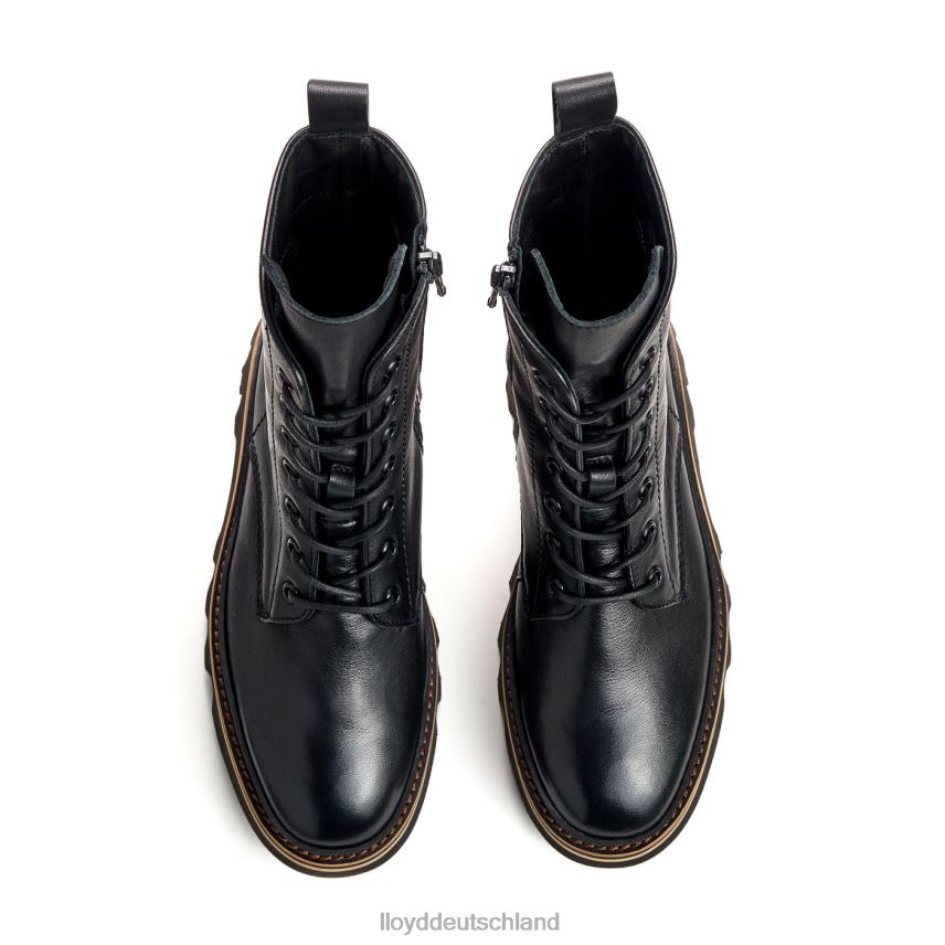 Schuhe LLOYD Glattleder-Stiefelette mit leichter Sohle Schwarz Frauen PV6Z0915