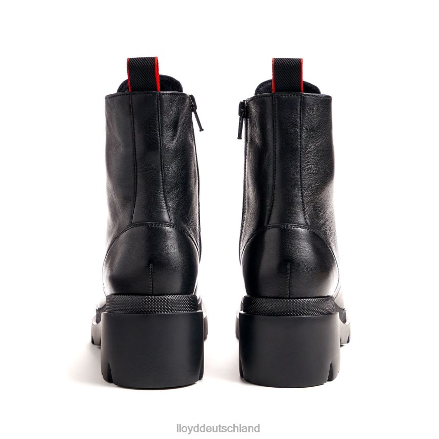 Schuhe LLOYD Glattleder-Stiefelette mit leichter Sohle Schwarz Frauen PV6Z0966