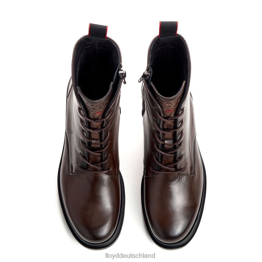 Schuhe LLOYD Glattleder-Stiefelette mit leichter Sohle braun Frauen PV6Z0907