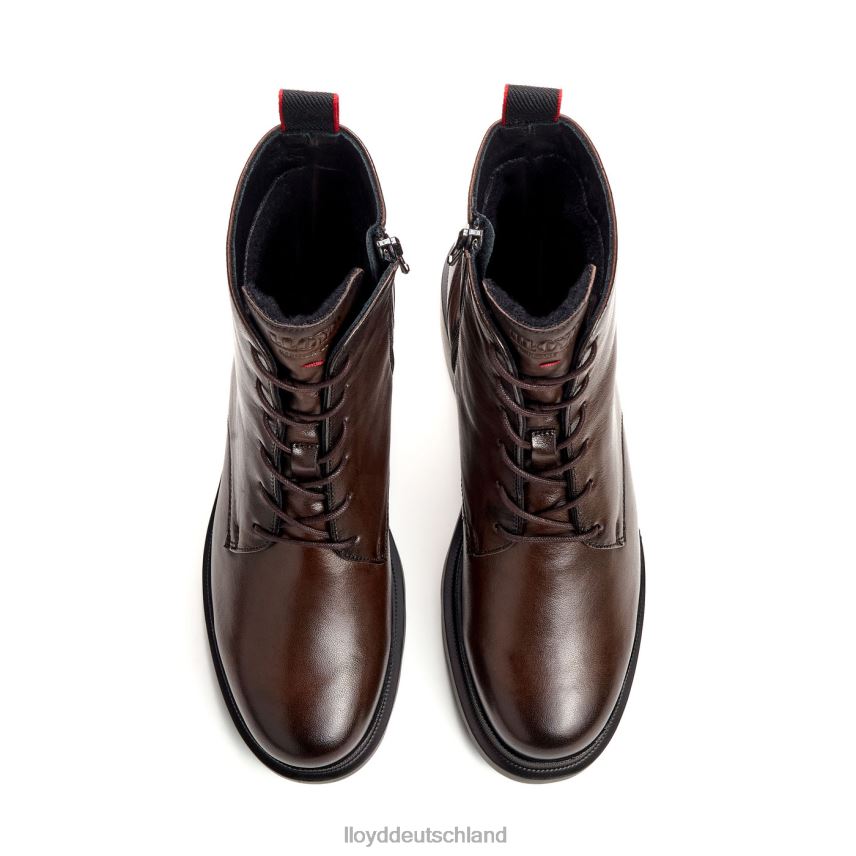 Schuhe LLOYD Glattleder-Stiefelette mit leichter Sohle braun Frauen PV6Z0919