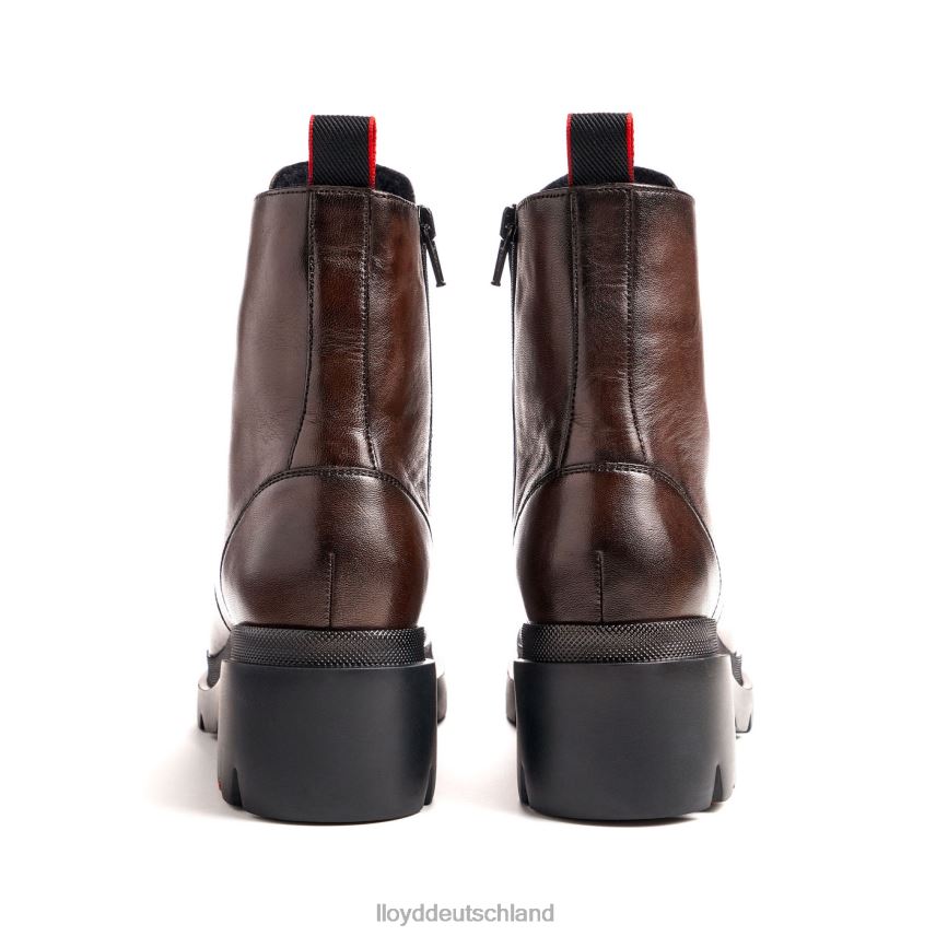 Schuhe LLOYD Glattleder-Stiefelette mit leichter Sohle braun Frauen PV6Z0919