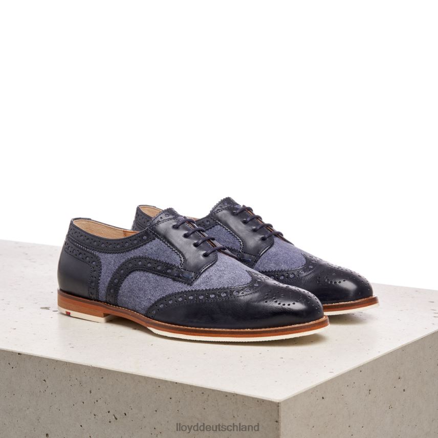 Schuhe LLOYD Halbschuhe aus Glattleder mit Spitze Blau Frauen PV6Z01086