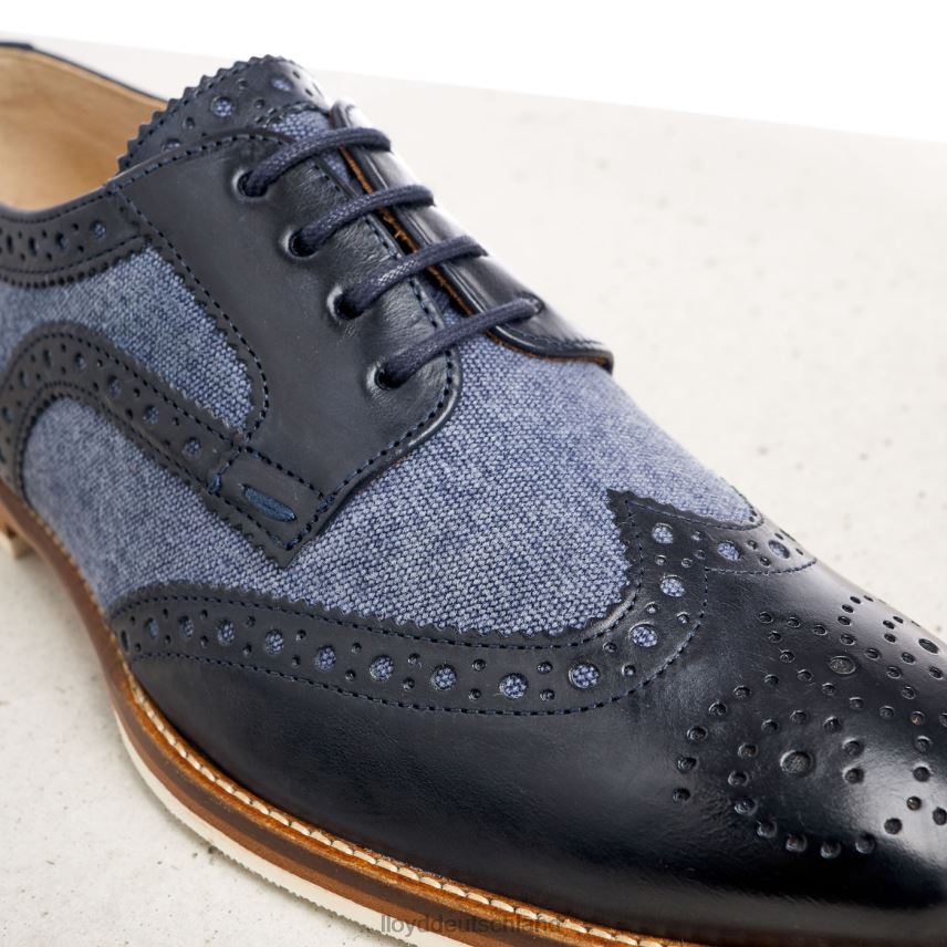 Schuhe LLOYD Halbschuhe aus Glattleder mit Spitze Blau Frauen PV6Z01086