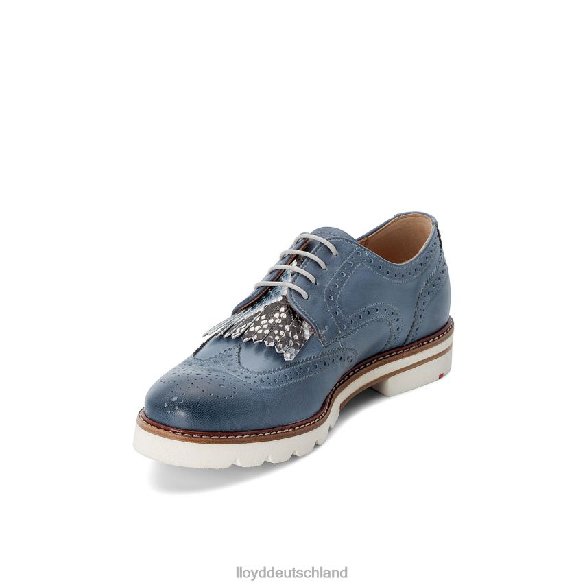 Schuhe LLOYD Halbschuhe aus Glattleder mit Spitze Blau Frauen PV6Z01189