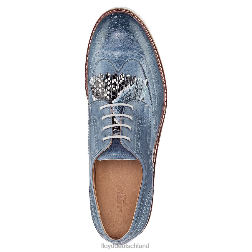 Schuhe LLOYD Halbschuhe aus Glattleder mit Spitze Blau Frauen PV6Z01189