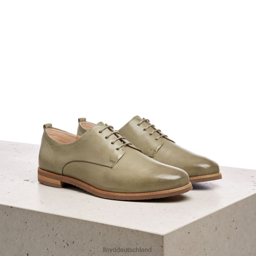 Schuhe LLOYD Halbschuhe aus Glattleder mit Spitze Grün Frauen PV6Z01098