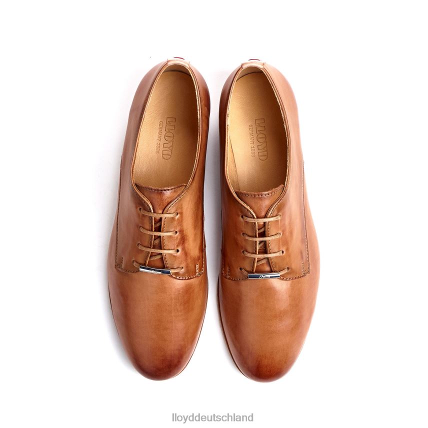 Schuhe LLOYD Halbschuhe aus Glattleder mit Spitze braun Frauen PV6Z01067