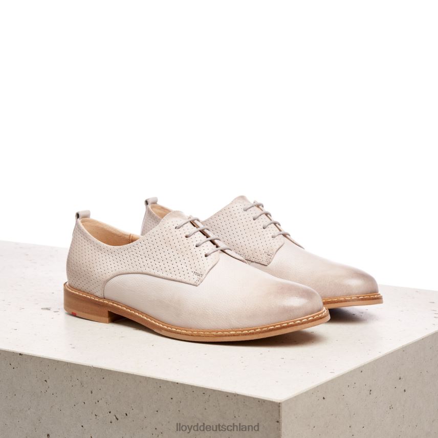 Schuhe LLOYD Halbschuhe aus Glattleder mit Spitze grau Frauen PV6Z01190