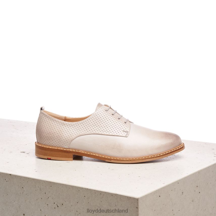 Schuhe LLOYD Halbschuhe aus Glattleder mit Spitze grau Frauen PV6Z01190