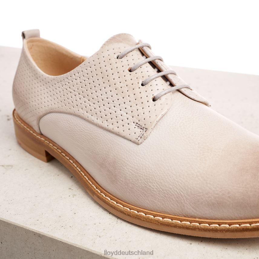 Schuhe LLOYD Halbschuhe aus Glattleder mit Spitze grau Frauen PV6Z01190