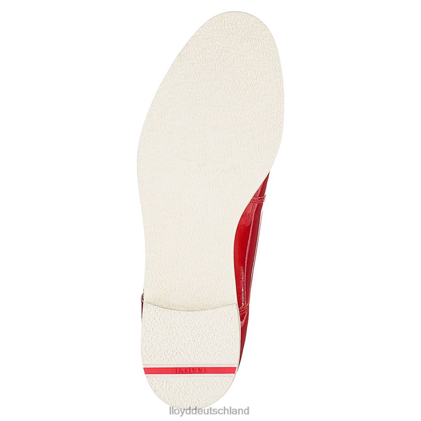 Schuhe LLOYD Halbschuhe aus Lackleder mit Schnürung Rot Frauen PV6Z01102