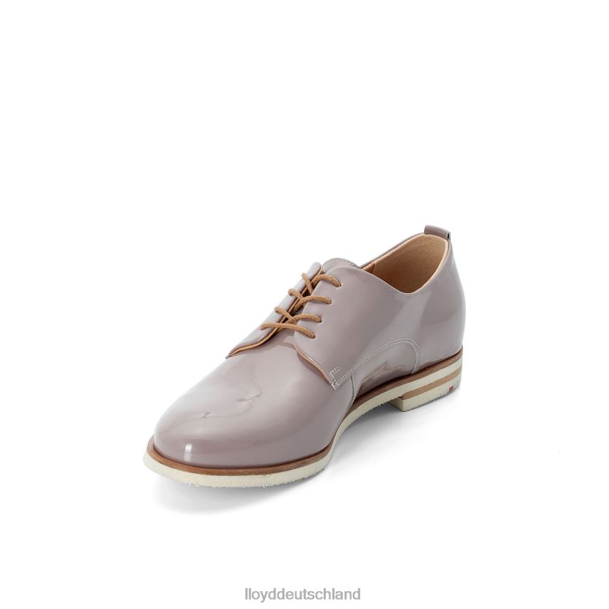 Schuhe LLOYD Halbschuhe aus Lackleder mit Schnürung grau Frauen PV6Z01078