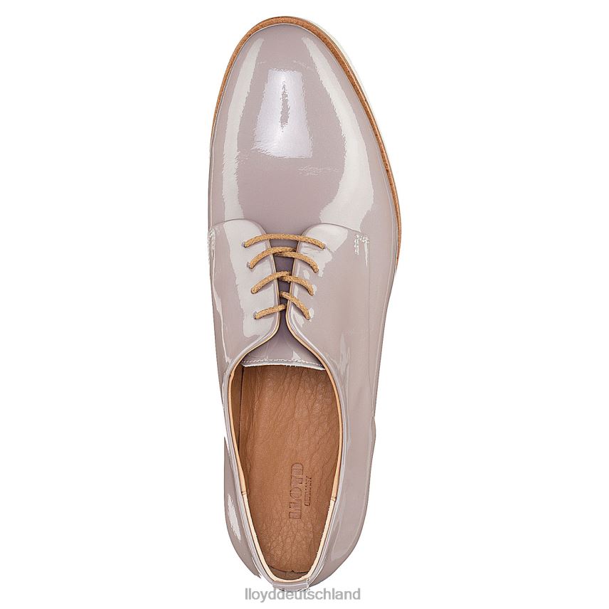 Schuhe LLOYD Halbschuhe aus Lackleder mit Schnürung grau Frauen PV6Z01078
