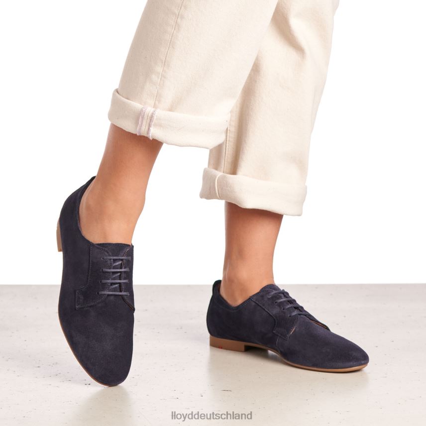 Schuhe LLOYD Halbschuhe aus Wildleder zum Schnüren Blau Frauen PV6Z01188