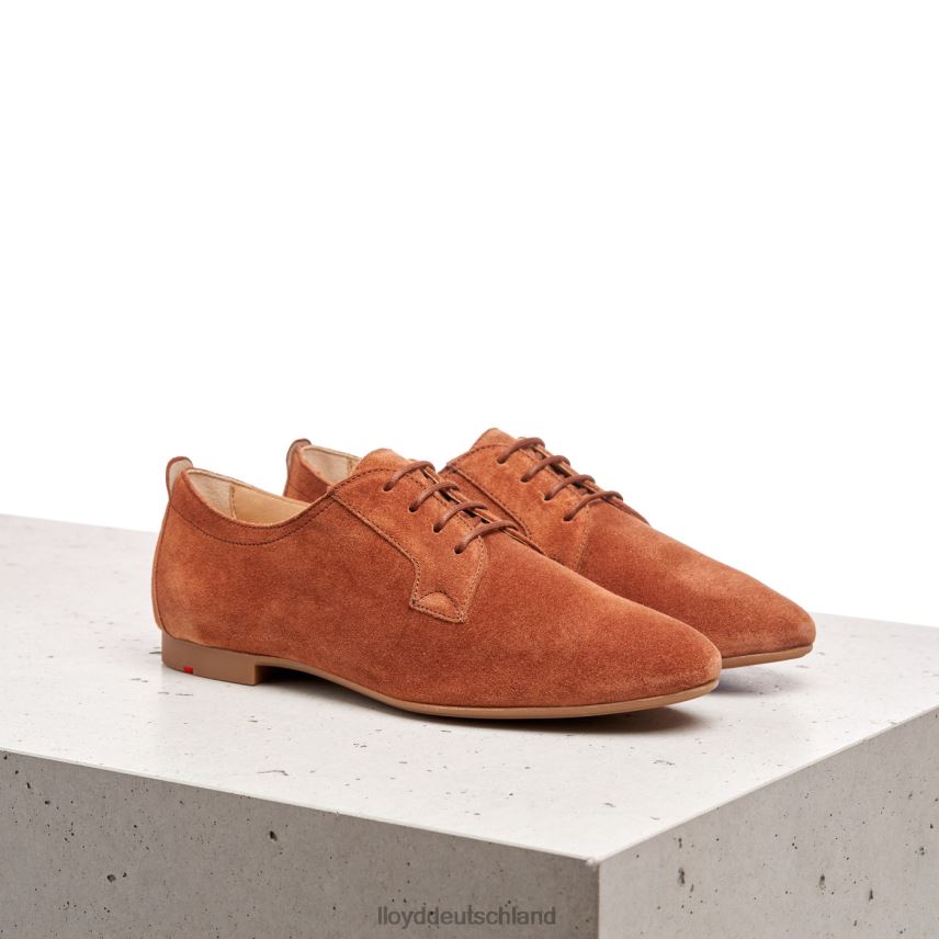 Schuhe LLOYD Halbschuhe aus Wildleder zum Schnüren braun Frauen PV6Z01185
