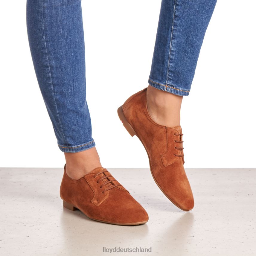 Schuhe LLOYD Halbschuhe aus Wildleder zum Schnüren braun Frauen PV6Z01185