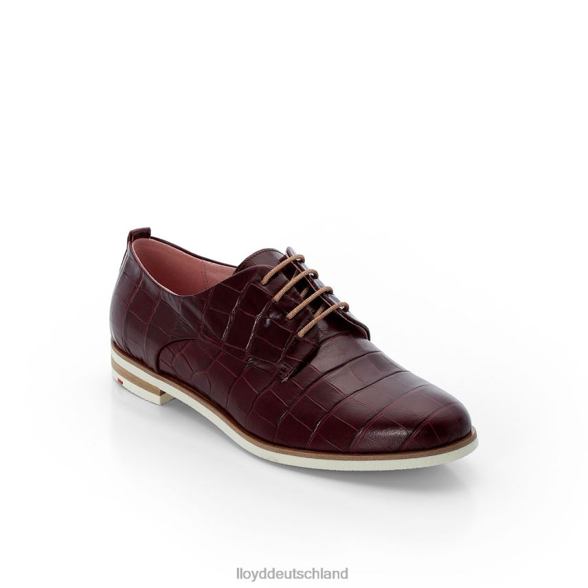 Schuhe LLOYD Halbschuhe aus grobem Leder mit Spitze Rot Frauen PV6Z01092