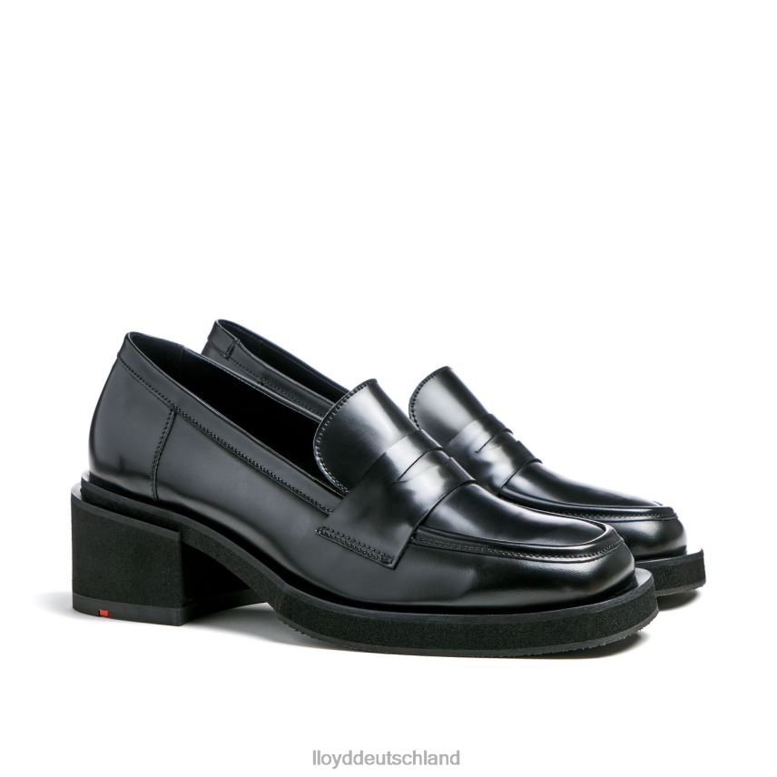 Schuhe LLOYD Leder-Slipper Schwarz Frauen PV6Z01113