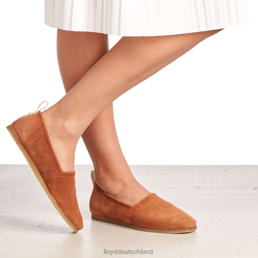 Schuhe LLOYD Leder-Slipper braun Frauen PV6Z01123