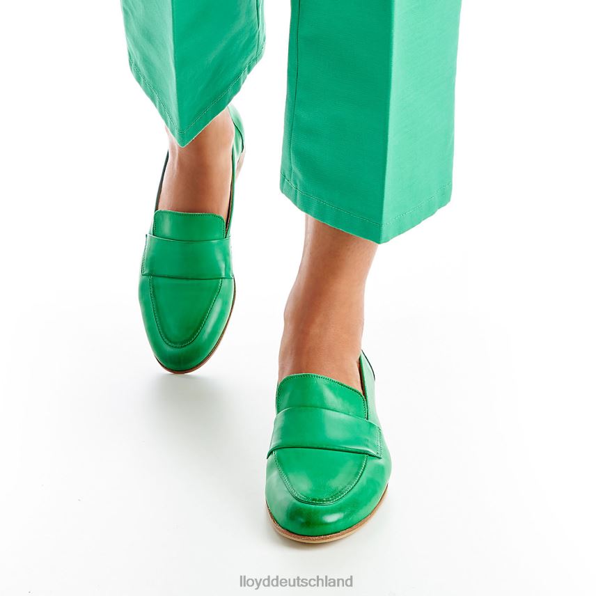 Schuhe LLOYD Lederpantoffel Grün Frauen PV6Z01120