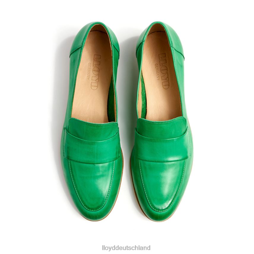 Schuhe LLOYD Lederpantoffel Grün Frauen PV6Z01120
