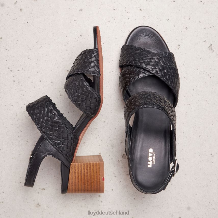 Schuhe LLOYD Ledersandale Schwarz Frauen PV6Z01201