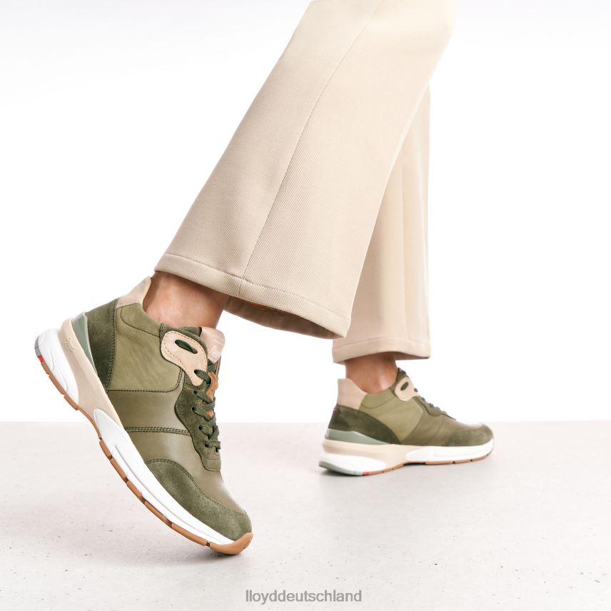 Schuhe LLOYD Low-Top-Sneaker aus Leder Grün Frauen PV6Z0767