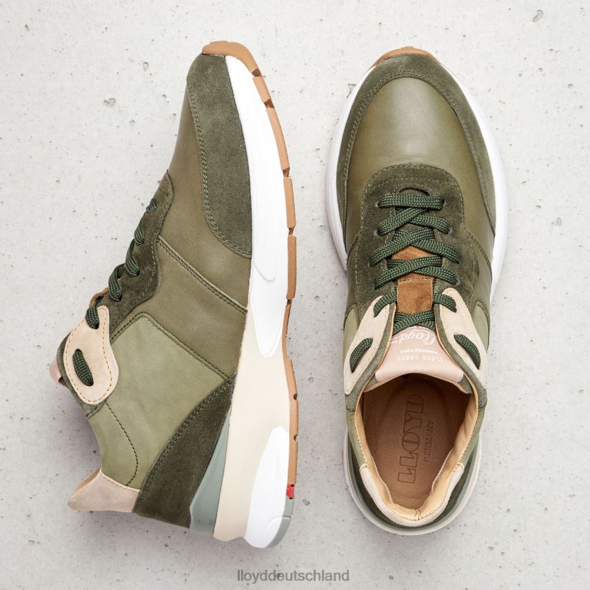 Schuhe LLOYD Low-Top-Sneaker aus Leder Grün Frauen PV6Z0767