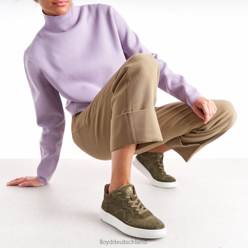 Schuhe LLOYD Low-Top-Sneaker aus Leder Grün Frauen PV6Z0768