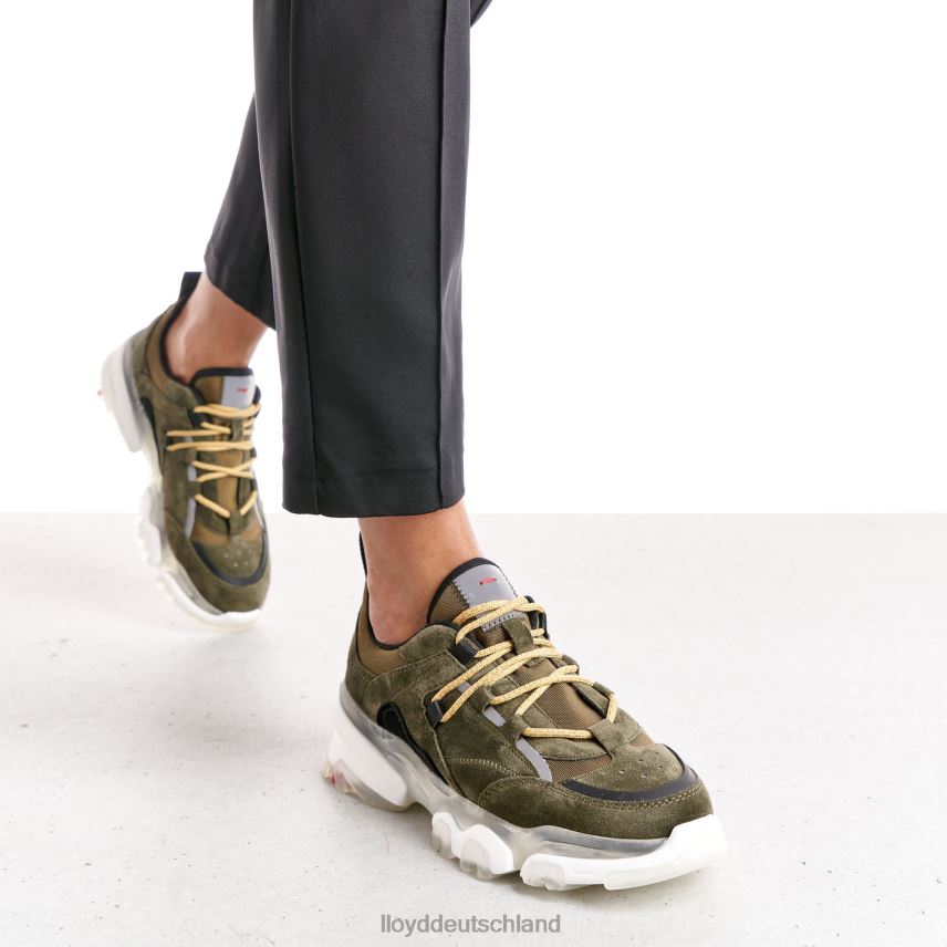 Schuhe LLOYD Low-Top-Sneaker aus Leder Grün Frauen PV6Z0780