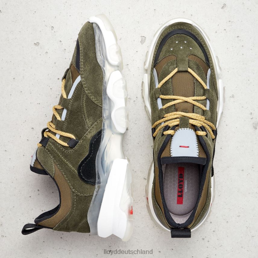 Schuhe LLOYD Low-Top-Sneaker aus Leder Grün Frauen PV6Z0780